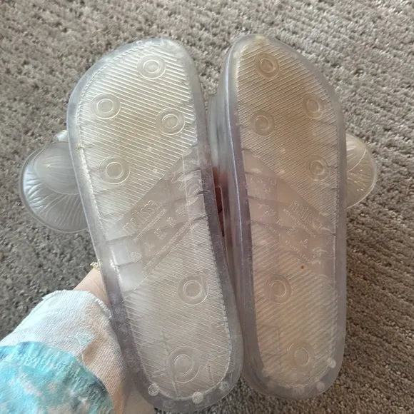 Melissa x Y/Project Limited Edition Clear Iridescent Floral Slides