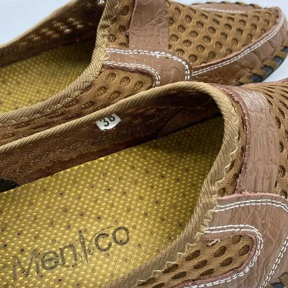 Menico Breathable loafers Size 38 brown leather st
