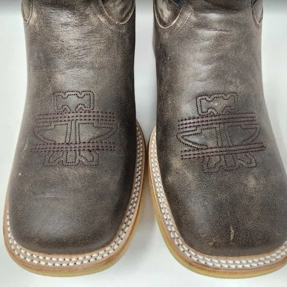 Men's 10  EE Wide Tin Haul Freedom isn't free USA flag western cowboy boots