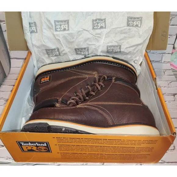 Men's 7.5M&quot; Timberland PRO Waterproof Soft Toe Work Boot TB0A2AXR214