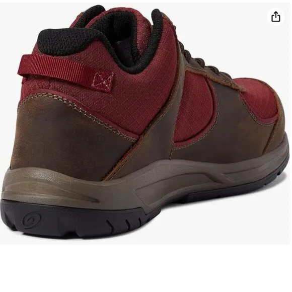 Mens Avenger Steel-toe Work Boots Edge CT Brown/Red size 8