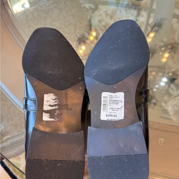 Men's Black Leather Versace collection Loafers ( Box not included)Size 44