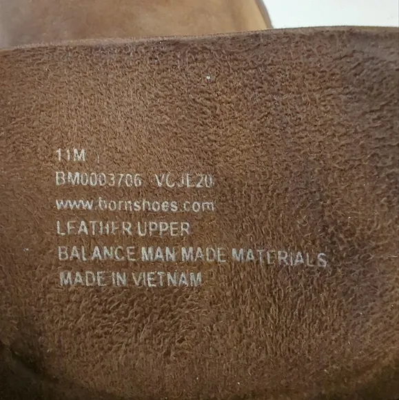 Men's Born Sampson Chukka Boots Nubuck Leather Hand Stitched 11M Brown EUC $110