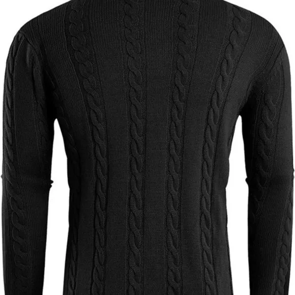 𝅺MEN'S Cardigan Sweater Button Down - Black