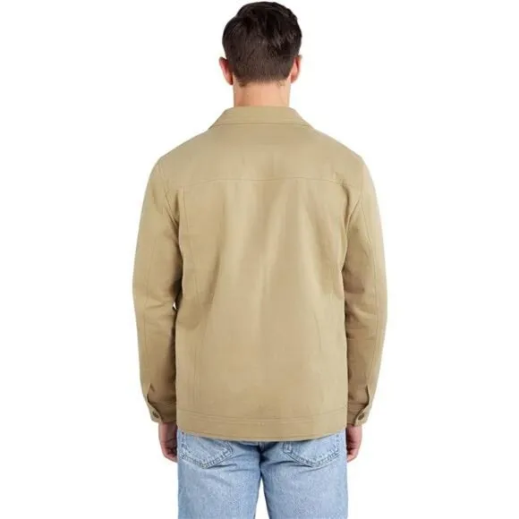 Men's Casual Button Up Shirt Jacket Lightweight Trucker Jacket Shacket Jacket