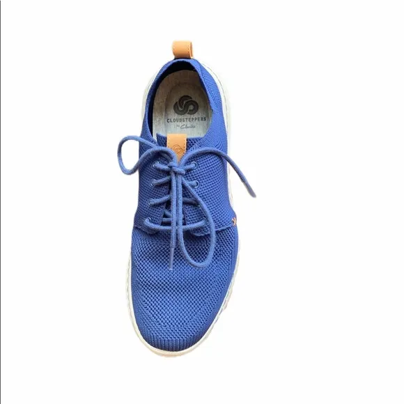 Mens Clarks Cloudsteppers Navy Blue Sneakers