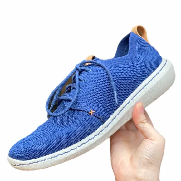Mens Clarks Cloudsteppers Navy Blue Sneakers