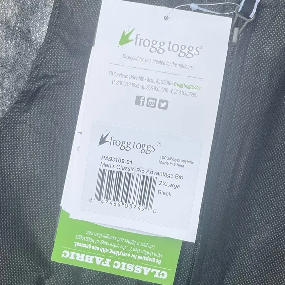 🐬Men's Classic Pro Advantage Waterproof froggtoggs Performance Gear XXL R12
