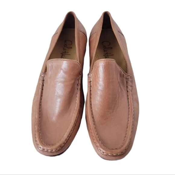 Men's Cole Haan Camel Brown Leather Loafers Size 8