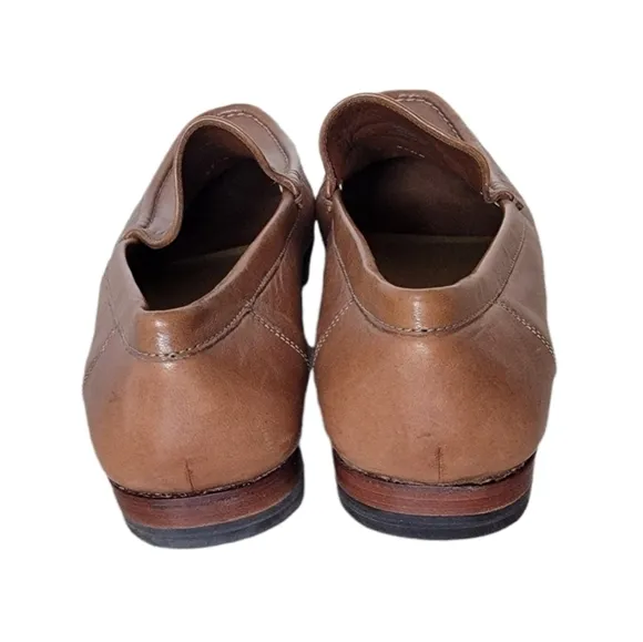 Men's Cole Haan Camel Brown Leather Loafers Size 8