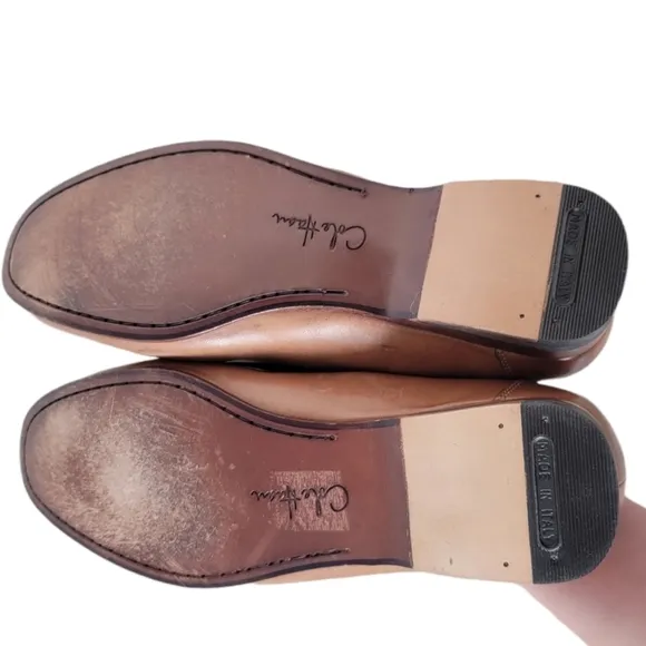 Men's Cole Haan Camel Brown Leather Loafers Size 8