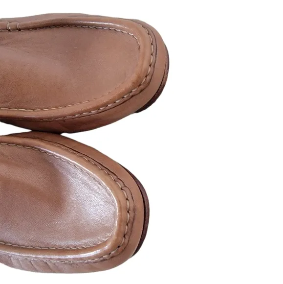 Men's Cole Haan Camel Brown Leather Loafers Size 8