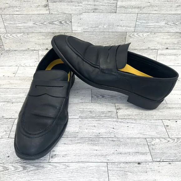 Men's Cole Haan Grand Black Leather Penny Loafer Dress Shoes C33223 Size 11.5M