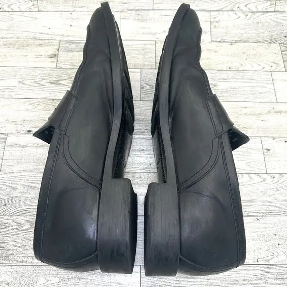 Men's Cole Haan Grand Black Leather Penny Loafer Dress Shoes C33223 Size 11.5M