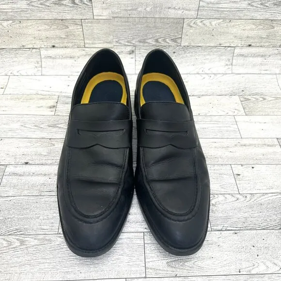 Men's Cole Haan Grand Black Leather Penny Loafer Dress Shoes C33223 Size 11.5M