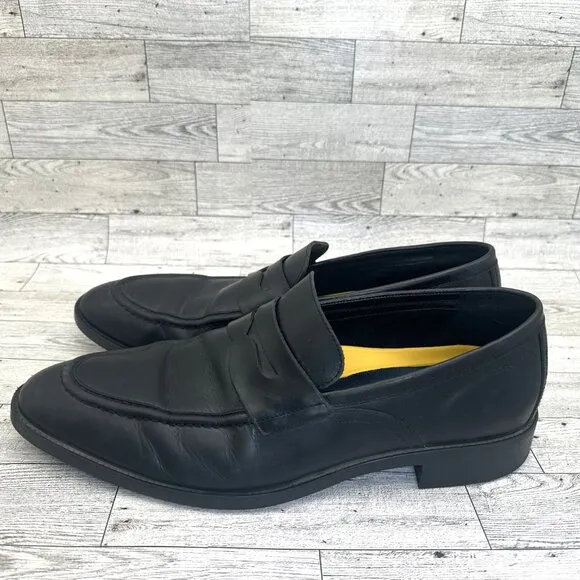 Men's Cole Haan Grand Black Leather Penny Loafer Dress Shoes C33223 Size 11.5M