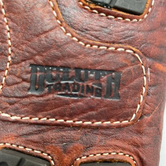 Men’s Duluth Trading Bison Leather Driving Moccasins Loafers Hand Stitched 11W.