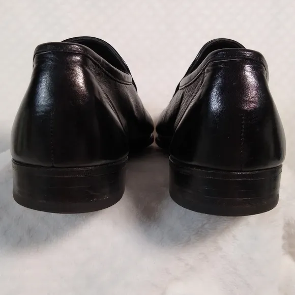 Men's Florsheim Imperial Ritz Black Leather Luxurious Moccasin Loafers Sz 10