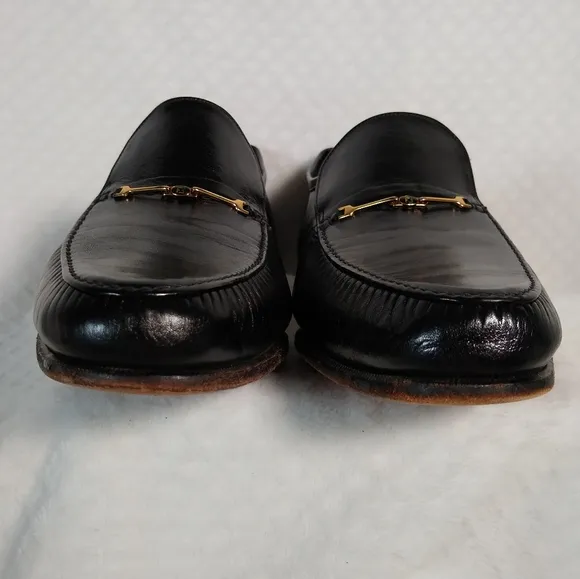 Men's Florsheim Imperial Ritz Black Leather Luxurious Moccasin Loafers Sz 10