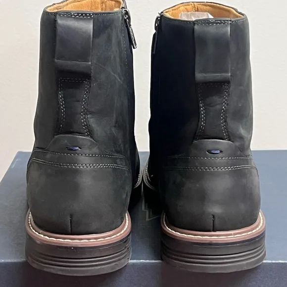 Men's Florsheim Norwalk Plain Toe Side Zip Soft Leather Boots Size 10.5 NIB