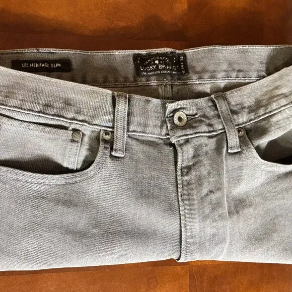 Men's Lucky Brand Classic Black Jeans - Size 34x32 - Gently Used