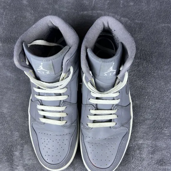 Men's Nike Air Jordan 1 Size 10 Cool Grey 554724-003 (2013) Grey/ C Description