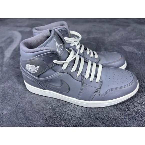 Men's Nike Air Jordan 1 Size 10 Cool Grey 554724-003 (2013) Grey/ C Description