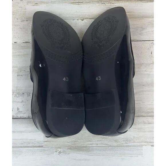 Men's Tuxedo Patent Loafers Classic Black W/ Blue Velvet Dress Formal SIZE 9.5