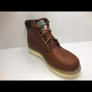 Men's Work Boots lace-up Very soft and lightweight Leather Brown Bota de Trabajo