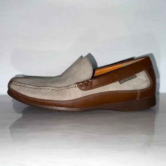 Mephisto Cool-Air Leather &amp; Suede Slip-On Loafers Men’s Size 10 Comfort Casual