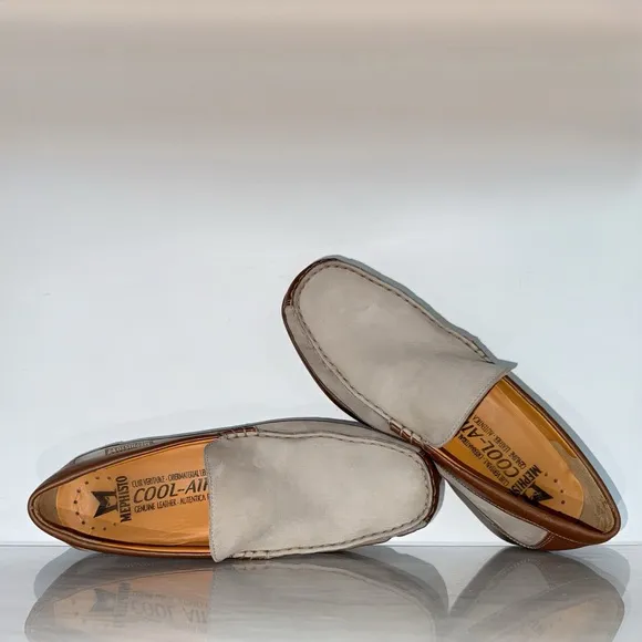 Mephisto Cool-Air Leather &amp; Suede Slip-On Loafers Men’s Size 10 Comfort Casual