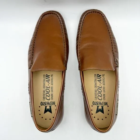Mephisto Mens Algoras Loafers US 7.5 EU 41.5 Brown Leather Moccasin NWOB