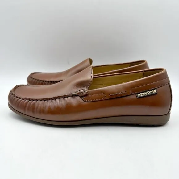 Mephisto Mens Algoras Loafers US 7.5 EU 41.5 Brown Leather Moccasin NWOB