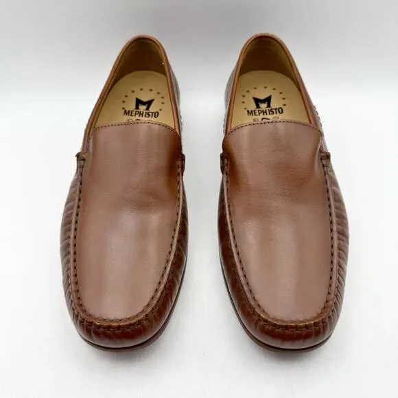 Mephisto Mens Algoras Loafers US 7.5 EU 41.5 Brown Leather Moccasin NWOB