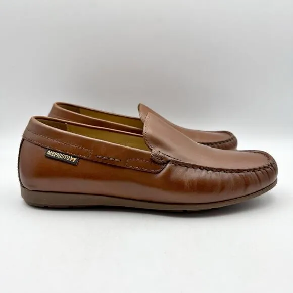Mephisto Mens Algoras Loafers US 7.5 EU 41.5 Brown Leather Moccasin NWOB