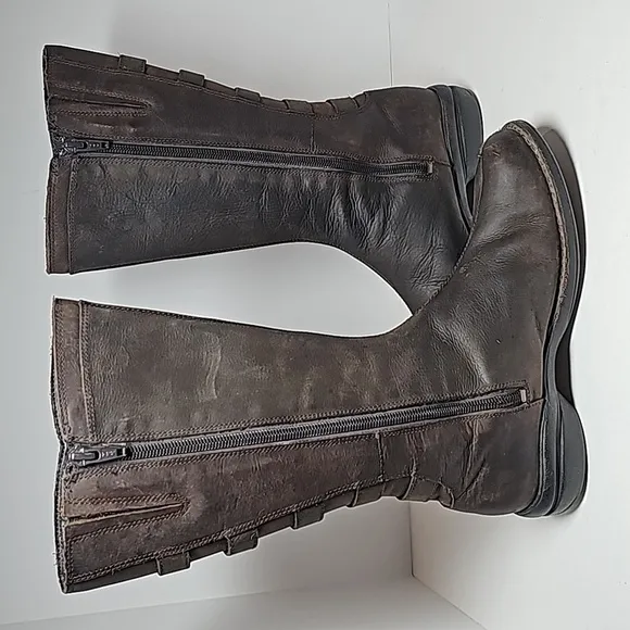 Merrell Captiva Launch 2 Boots Waterproof Knee High Zippered Brown Espresso 5.5