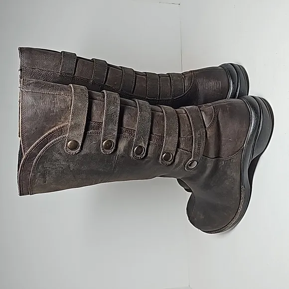 Merrell Captiva Launch 2 Boots Waterproof Knee High Zippered Brown Espresso 5.5