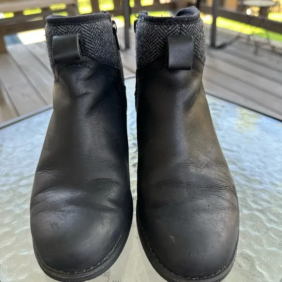 Merrell Chateau II MidPull Waterproof Boots Wool Lined Black J000886 Woman’s 6.5