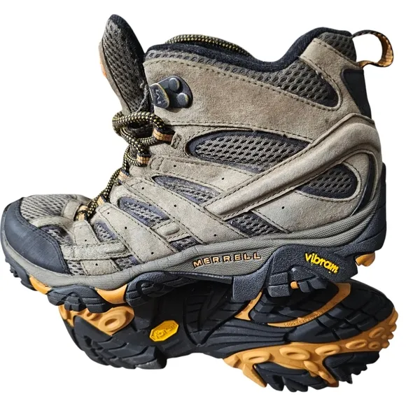 Merrell Hiking Boots Merrell Moab 2 Vent Mid Walnut Brown Men's Size 7.5 VGUC