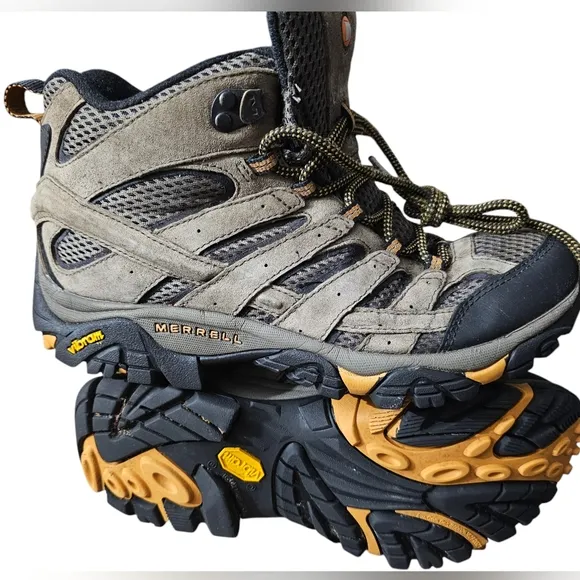 Merrell Hiking Boots Merrell Moab 2 Vent Mid Walnut Brown Men's Size 7.5 VGUC