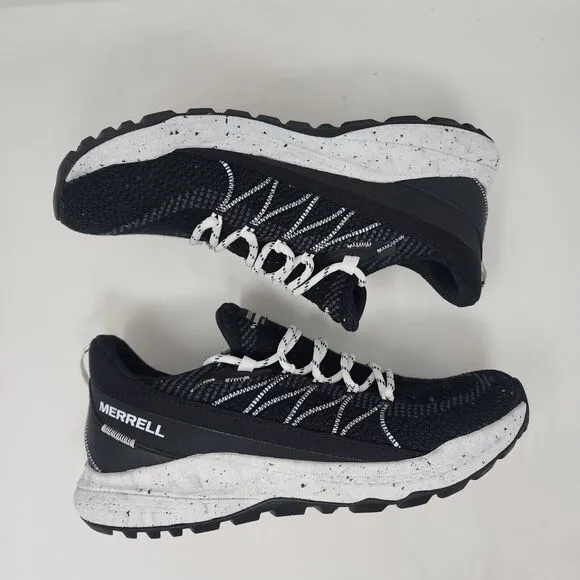 Merrell Hiking Sneakers Womens 9.5 Black Knit Bravada 2 Logo Gym Sneakers Active