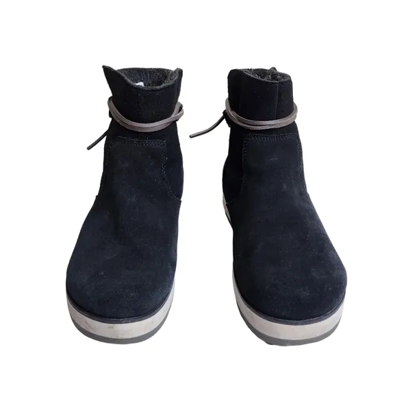 Merrell Juno Bluff Polar women's black suede leather waterproof winter boots 6