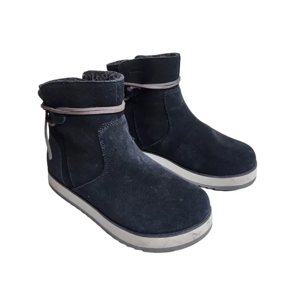 Merrell Juno Bluff Polar women's black suede leather waterproof winter boots 6
