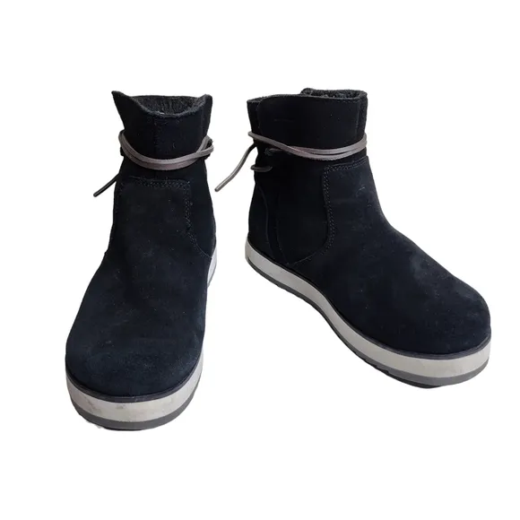Merrell Juno Bluff Polar women's black suede leather waterproof winter boots 6