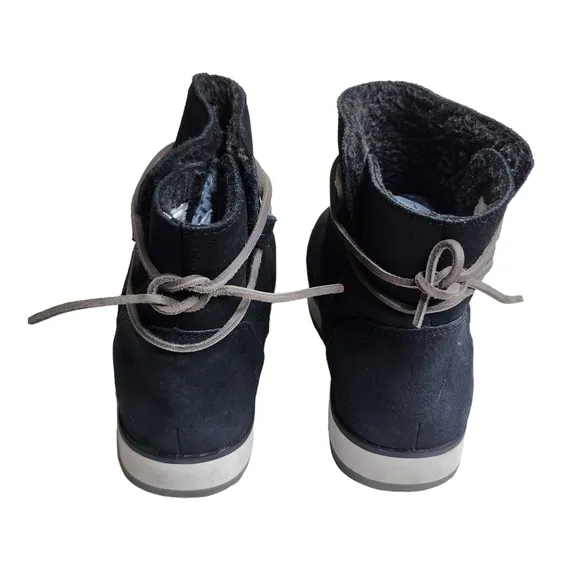 Merrell Juno Bluff Polar women's black suede leather waterproof winter boots 6