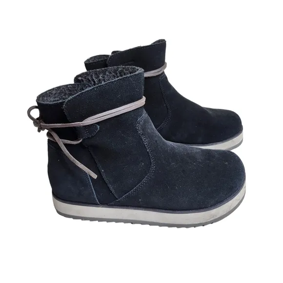 Merrell Juno Bluff Polar women's black suede leather waterproof winter boots 6