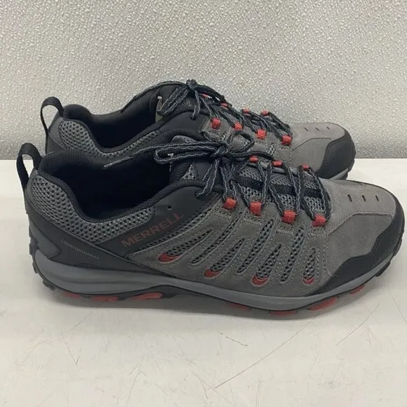Merrell Men’s Crosslander 3 Hiking Boots – Size US 14W – Granite/Dahlia – J13567