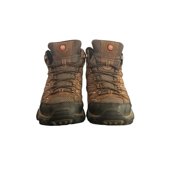 Merrell Men’s Moab 2 Mid Waterproof Hiking Boots J06051 Earth Brown Size 9