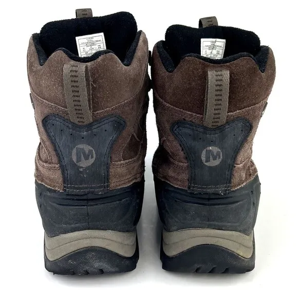 Merrell Mens Size 11 M Boots Brown Moab Polar Espresso Waterproof Hiking J21147