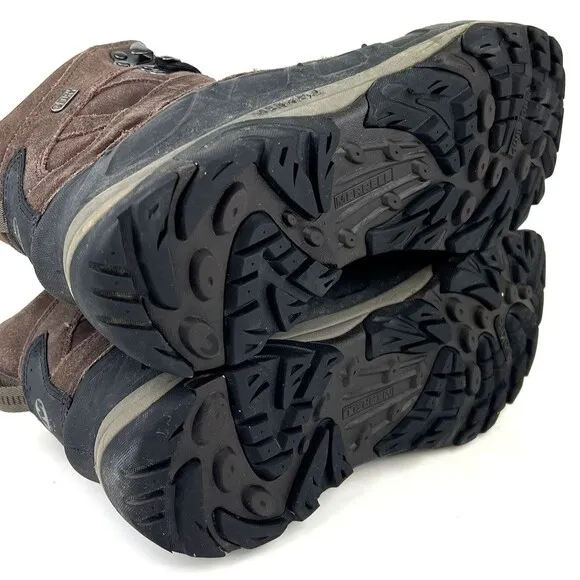 Merrell Mens Size 11 M Boots Brown Moab Polar Espresso Waterproof Hiking J21147